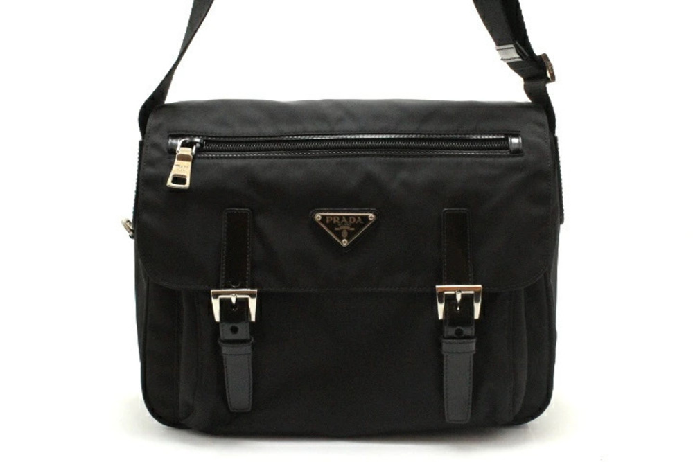 Prada Tessuto Shoulder Bag Saffiano leather